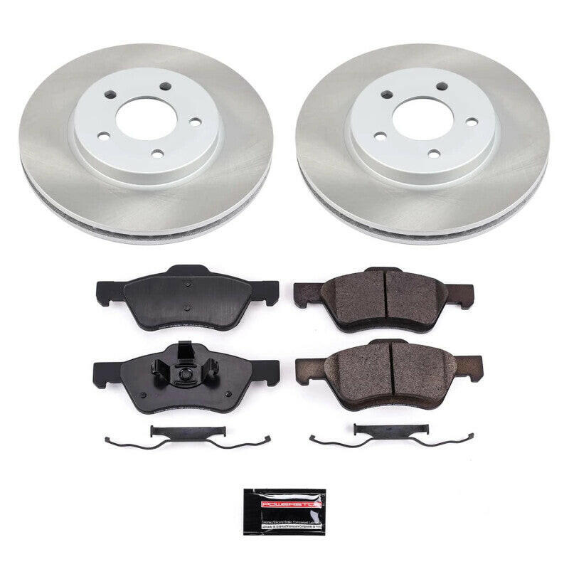 Power Stop 08-10 Mercury Mariner Front Semi-Coated Rotor Kit Brake Kits - Performance Blank PowerStop