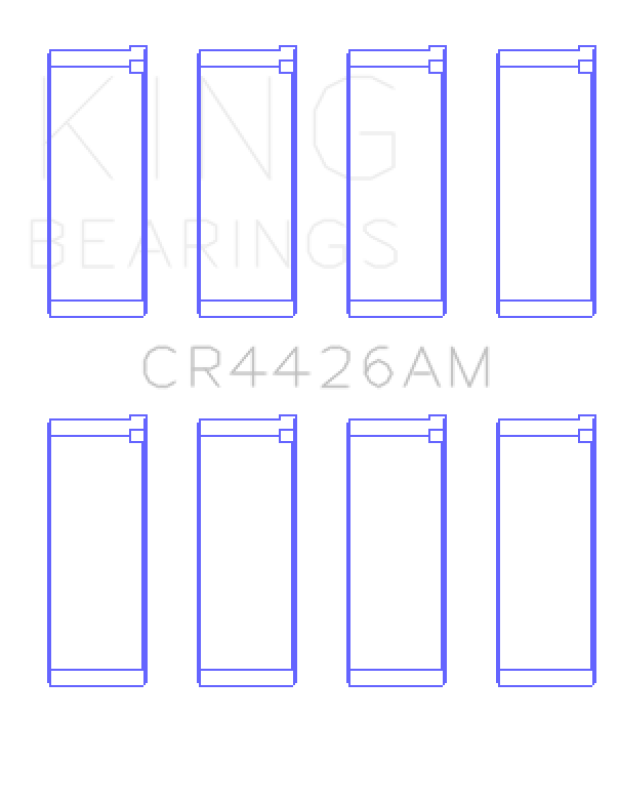 King Engine Bearings Renault R12 (Size +0.25mm) Connecting Rod Bearing Set Connecting Rods King Engine Bearings