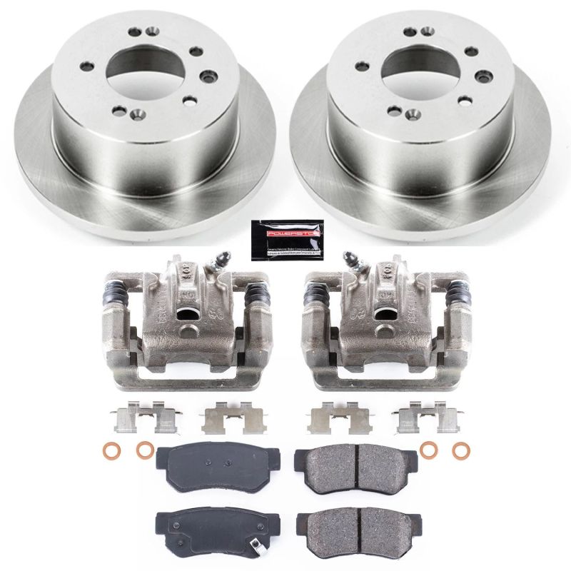 Power Stop 07-10 Hyundai Elantra Rear Autospecialty Brake Kit w/Calipers Brake Kits - OE PowerStop