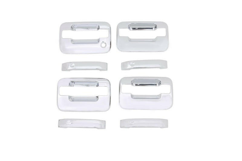 AVS 04-14 Ford F-150 (No Keypad/Passenger Keyhole) Door Handle Covers (4 Door) 8pc Set - Chrome Exterior Trim AVS