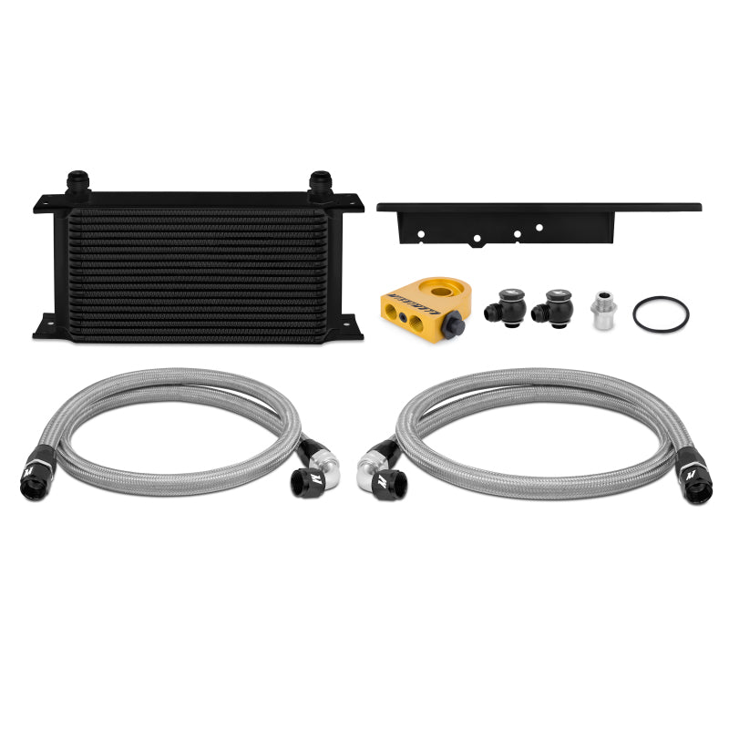 Mishimoto 03-09 Nissan 350Z / 03-07 Infiniti G35 (Coupe Only) Oil Cooler Kit - Thermostatic Black Oil Coolers Mishimoto