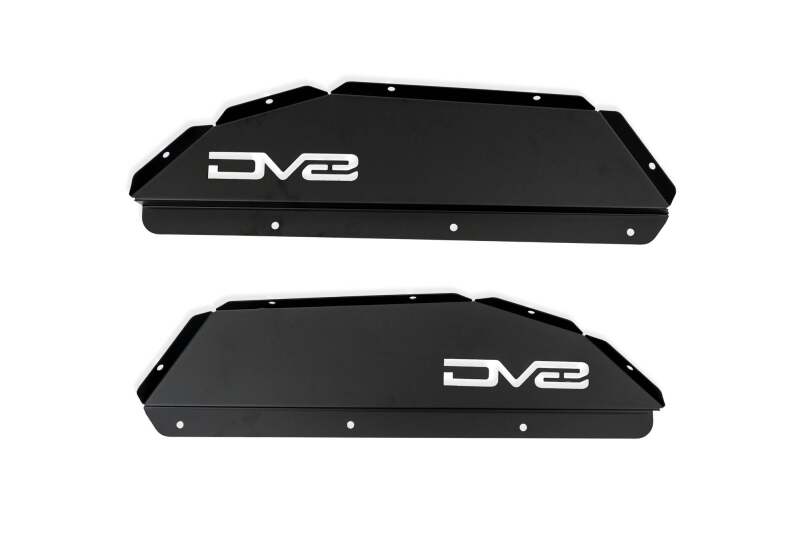 DV8 Offroad 20-24 Jeep Gladiator JT Rear Inner Fender Liners - Satin Black Wheel Well Liners DV8 Offroad