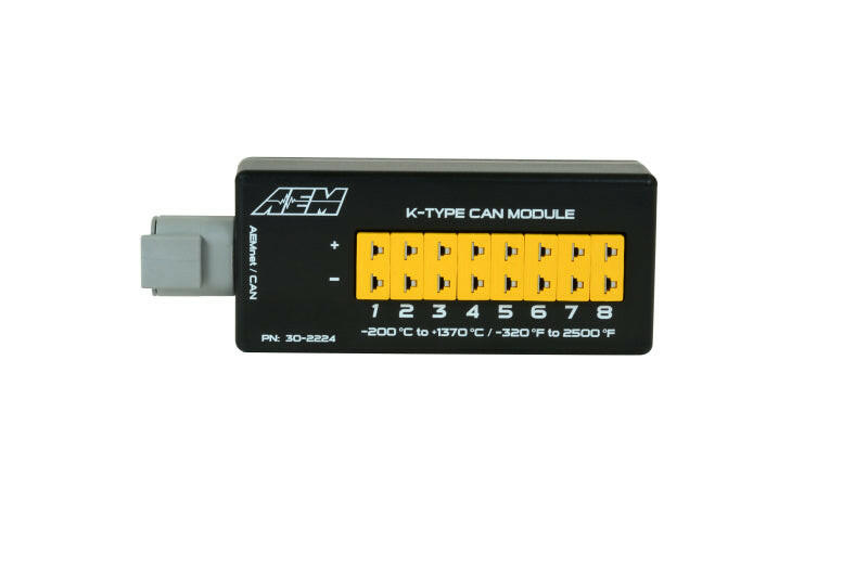 AEM 8 Channel K-Type Thermocouple EGT CAN Module Data Acquisition AEM