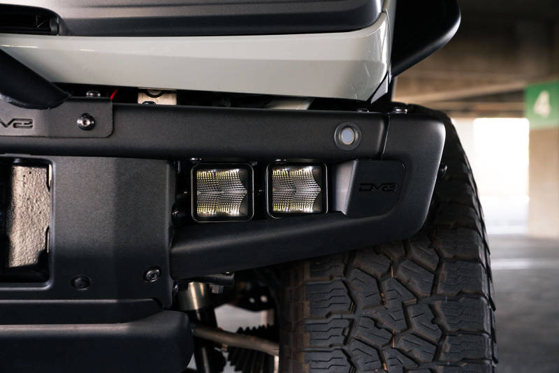 DV8 Offroad 21-22 Ford Bronco Factory Bumper Pocket Light Mount (Pair) 3in LED Pod Lights Light Mounts DV8 Offroad