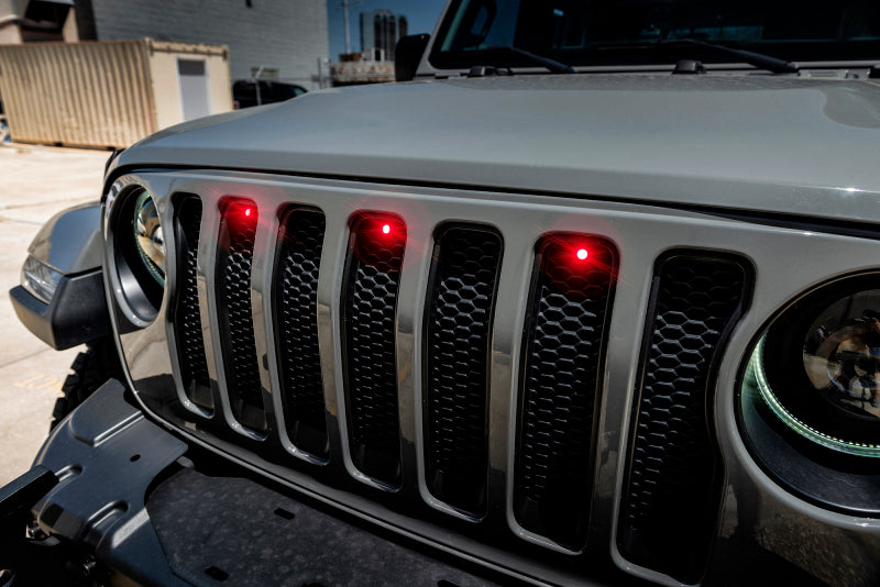 Oracle Pre-Runner Style LED Grille Kit for Jeep Wrangler JL - Red Light Strip LED ORACLE Lighting