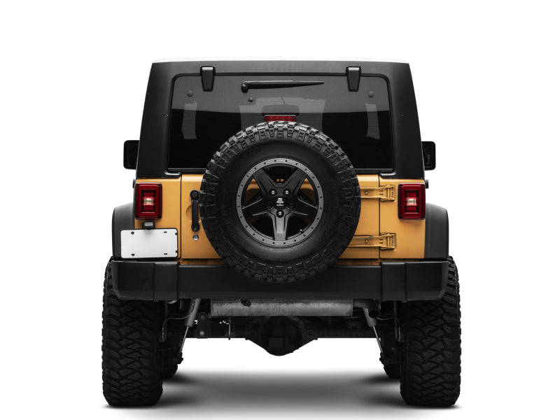 Raxiom 07-18 Jeep Wrangler JK JL Style LED Tail Lights- Black Housing - Red Lens Tail Lights Raxiom