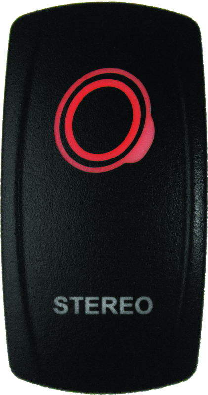 DragonFire Racing Lighted Switch Stereo On/Off Red Relays DragonFire Racing