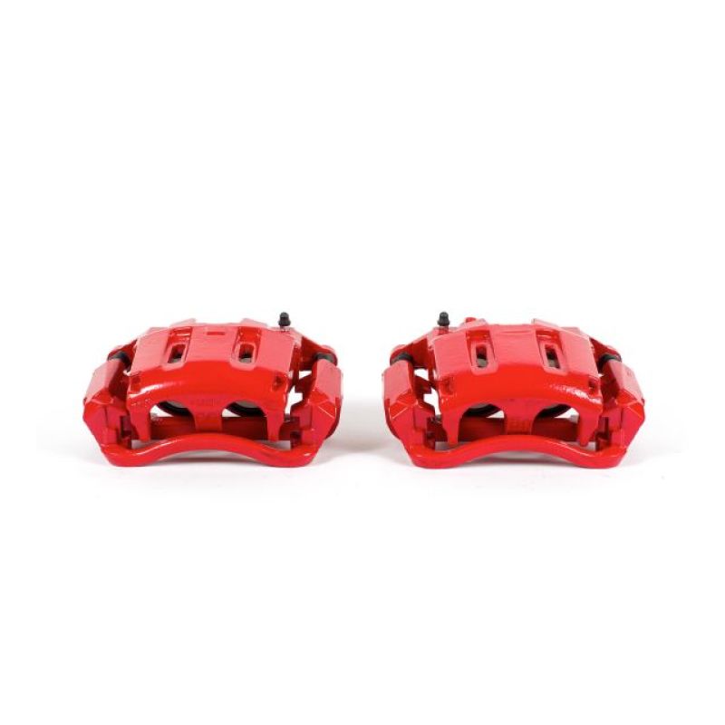 Power Stop 05-12 Ford F-350 Super Duty Front Red Calipers w/Brackets - Pair Brake Calipers - Perf PowerStop