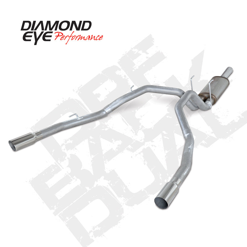 Diamond Eye KIT 3in DPF-BACK DUAL AL: DODGE 1500 2014 DIESEL DPF Back Diamond Eye Performance
