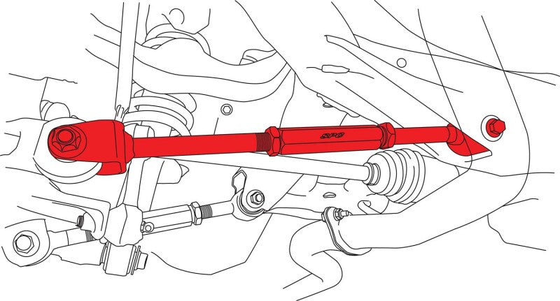 SPC Performance 00-09 Subaru Outback Rear Adjustable Toe Arm Alignment Kits SPC Performance