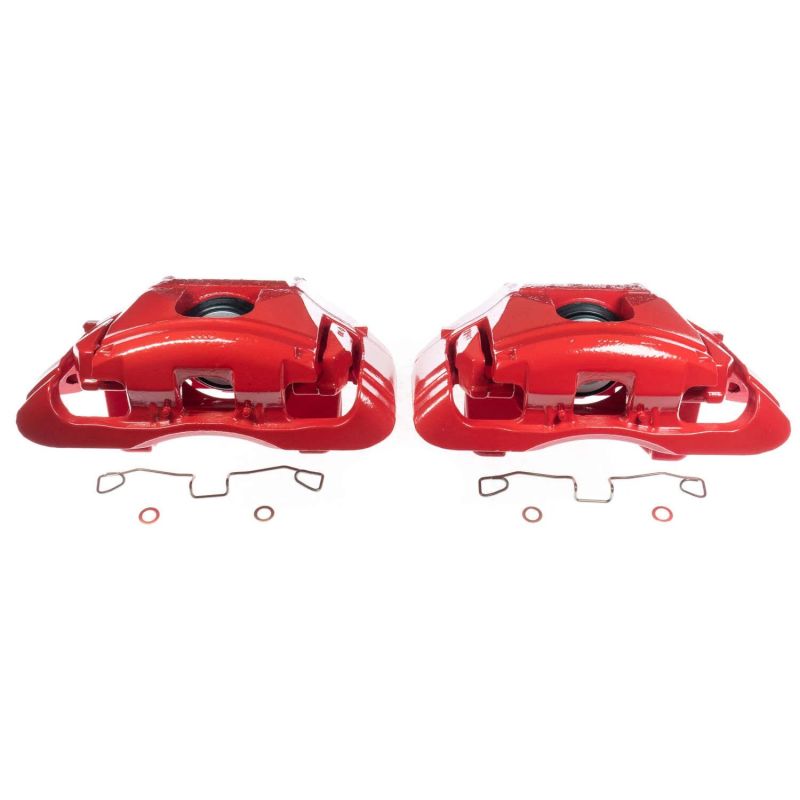 Power Stop 03-04 Audi A6 Front Red Calipers - Pair Brake Calipers - Perf PowerStop
