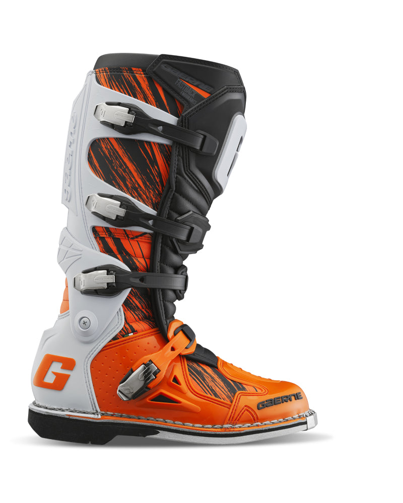 Gaerne Fastback Endurance Boot Orange/White/Black Size - 8 Motorcycle Boots Gaerne