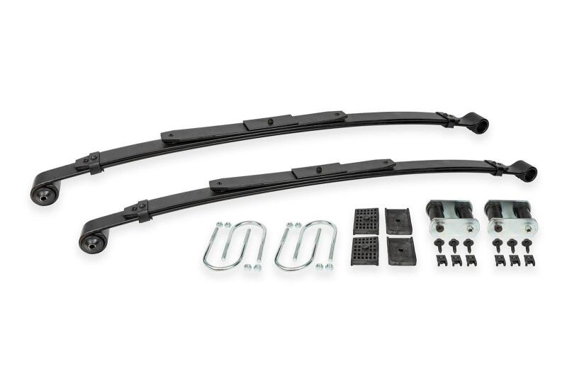 BMR 67-69 GM F-Body / 68-74 X-Body 3in Drop Rear Lowering Leaf Springs w/ Install Kit - Black Lowering Springs BMR Suspension