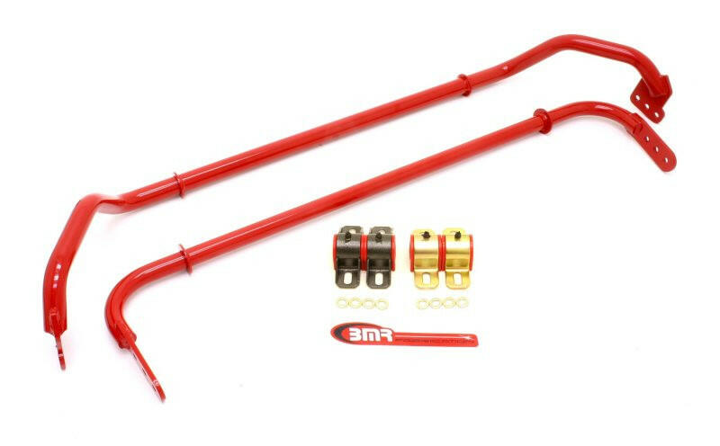 BMR 10-11 5th Gen Camaro Front & Rear Sway Bar Kit w/ Bushings - Red Sway Bars BMR Suspension