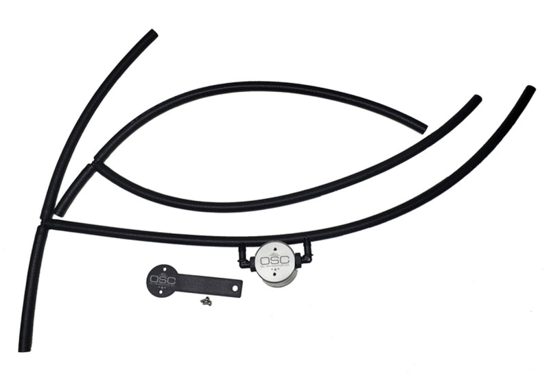 J&amp;L 16-24 Nissan Titan 5.6L Passenger Side Oil Separator 3.0 - Clear Anodized Oil Separators J&L