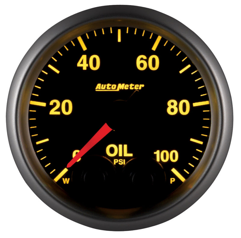 Autometer Elite 52mm Oil Pressure Peak and Warn Gauge w/ Electonic Control Gauges AutoMeter