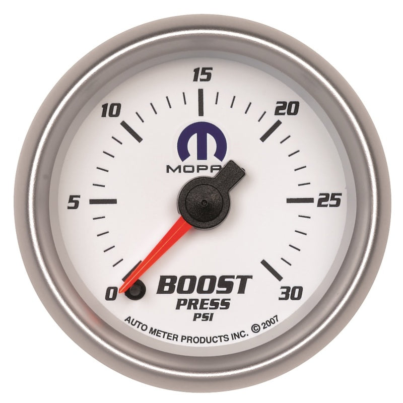Autometer Mopar 52.4mm FSE 0-30 PSI Boost Gauge Gauges AutoMeter