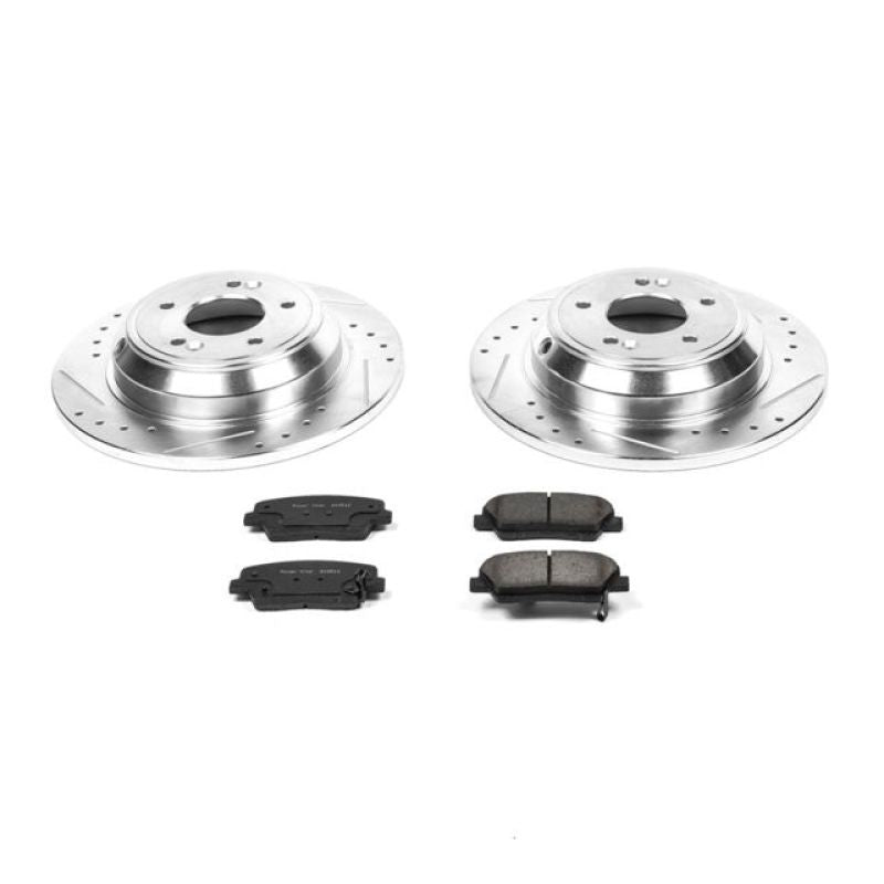 Power Stop 2009 Hyundai Genesis Rear Z23 Evolution Sport Brake Kit Brake Kits - Performance D&S PowerStop