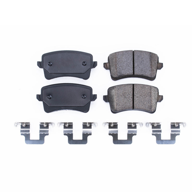 Power Stop 10-16 Audi A4 Rear Z17 Evolution Ceramic Brake Pads w/Hardware Brake Pads - OE PowerStop