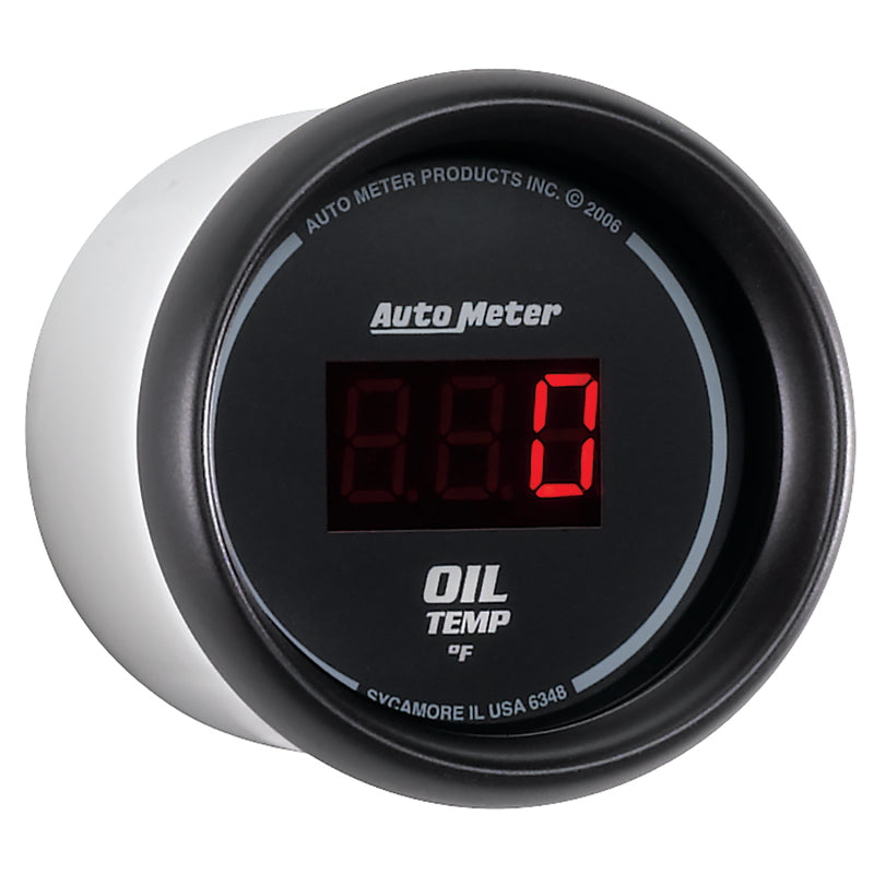Autometer Black 0-400F Digital Oil Temp Gauge Gauges AutoMeter