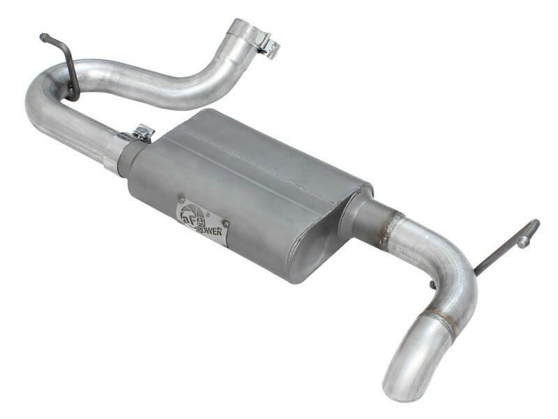 aFe Scorpion Exhaust System Axle Back Aluminized Hi-Tuck 07-17 Jeep Wrangler JK V6 3.6/3.8L Axle Back aFe