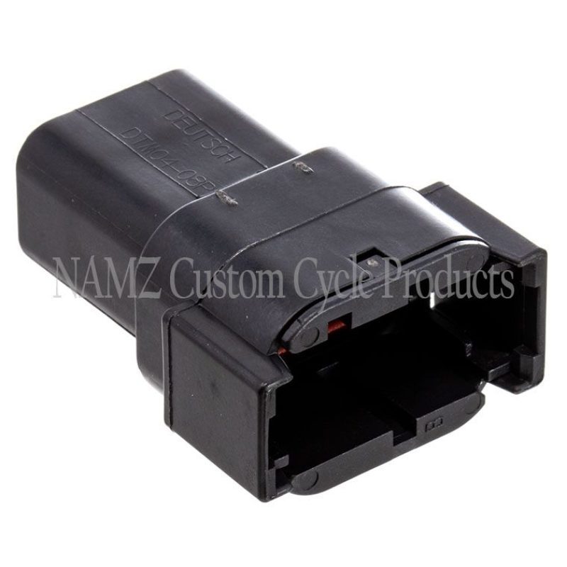 NAMZ Deutsch DTM 8-Position Receptacle w/8 Stamped Terminals & Wedgelock - Black (HD 74108-98BK) Wiring Connectors NAMZ