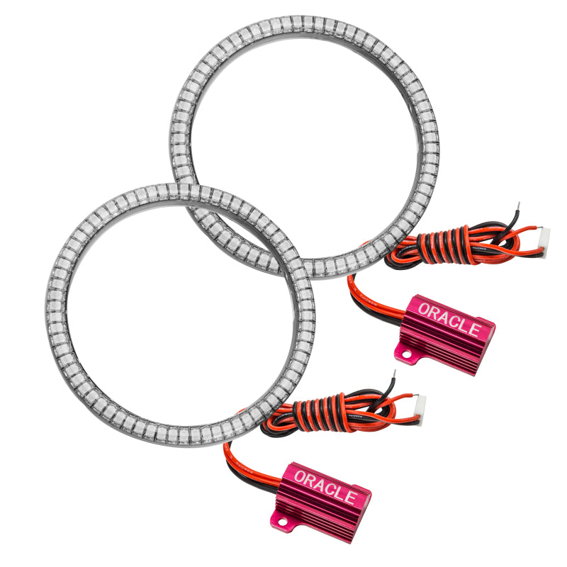 Oracle Ford Mustang Shelby Bumper 10-12 LED Waterproof Fog Halo Kit - White Fog Lights ORACLE Lighting