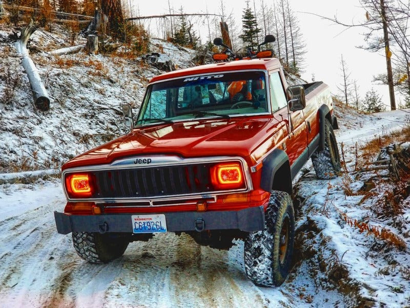 Oracle Pre-Installed Lights 7x6 IN. Sealed Beam - ColorSHIFT Halo Headlights ORACLE Lighting