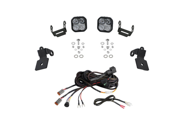 Diode Dynamics 20-Present Polaris RZR A-Pillar LED Pod Kit SS3 Sport - White Combo Light Bars & Cubes Diode Dynamics