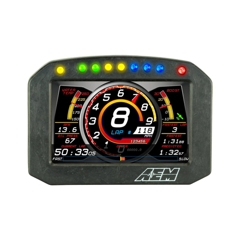 AEM CD-5 Carbon Flush Digital Dash Display Gauges AEM