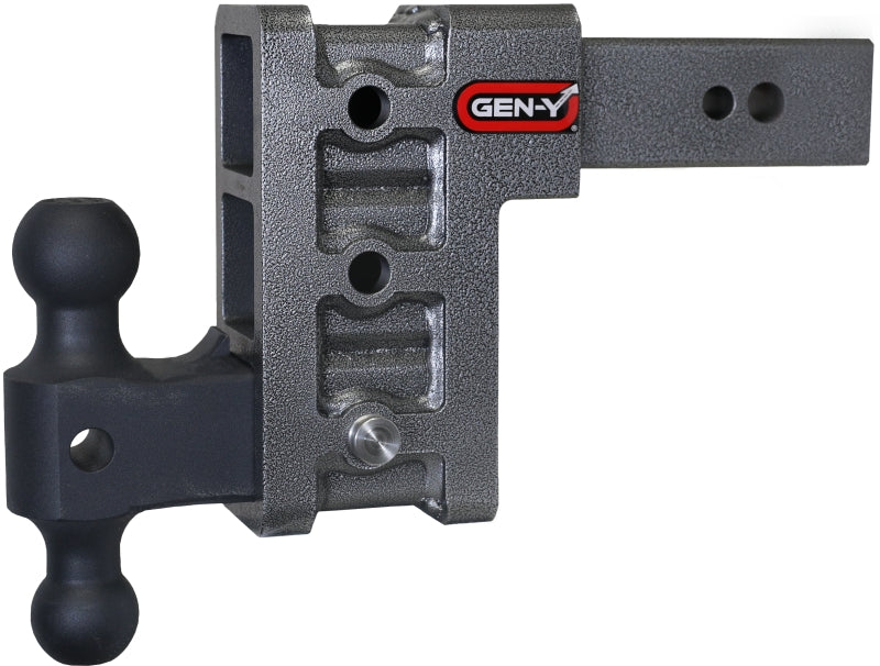 Gen-Y Mega Duty 2.5in Shank 6in Drop 3.5K TW 32K Hitch w/GH-0161 Dual-Ball Hitch Receivers GEN-Y Hitch