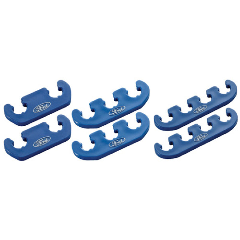 Ford Racing Wire Dividers 4 to 3 to 2 - Blue w/ White Ford Logo Hardware Kits - Other Ford Racing