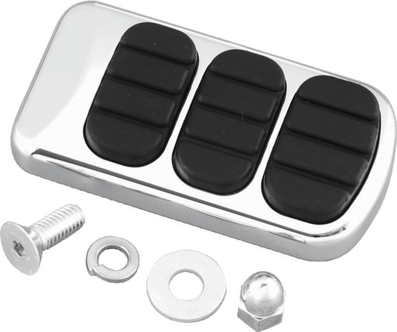 Kuryakyn ISO Standard Brake Pedal Pad Chrome Pedals Kuryakyn