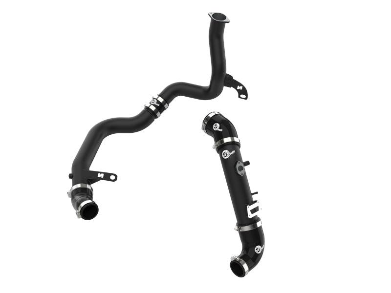 AFE 19-22 Hyundai Veloster N BladeRunner Aluminum Hot & Cold Charge Pipe Kit - Black Intercoolers aFe