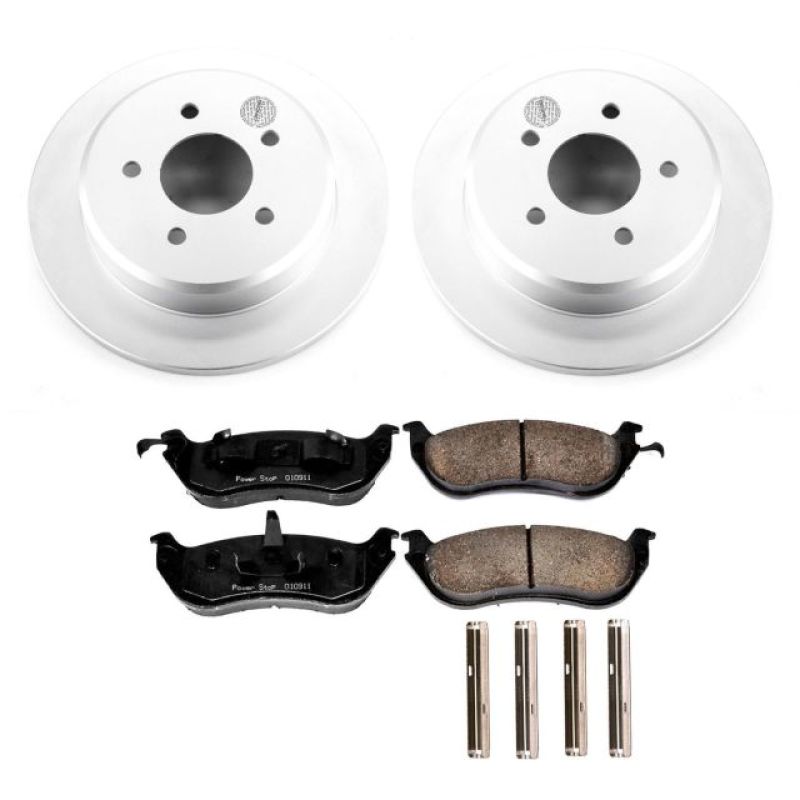 Power Stop 96-02 Ford Crown Victoria Rear Z17 Evolution Geomet Coated Brake Kit Brake Kits - Performance Blank PowerStop