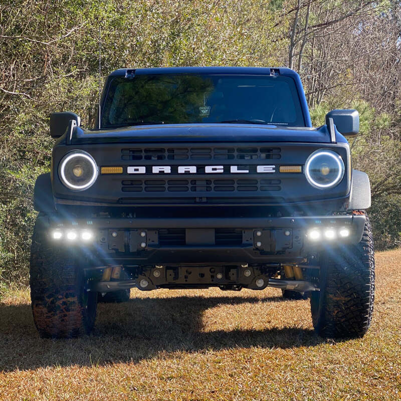 ORACLE Lighting 21-22 Ford Bronco Triple LED Fog Light Kit for Steel Bumper - White Fog Lights ORACLE Lighting