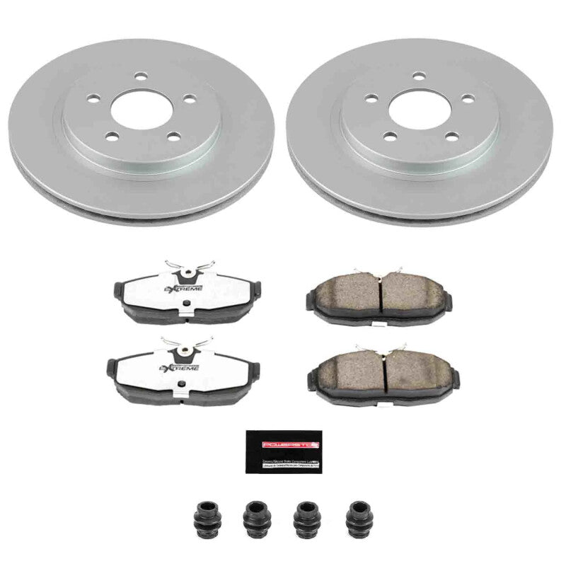 Power Stop 05-11 Ford Mustang Rear Z26 Coated Brake Kit Brake Kits - Performance D&S PowerStop