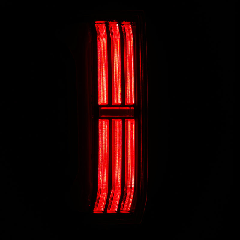 AlphaRex 24-25 Toyota Tacoma NOVA-Series LED Prismatic Tail Lights - Black Red Tail Lights AlphaRex