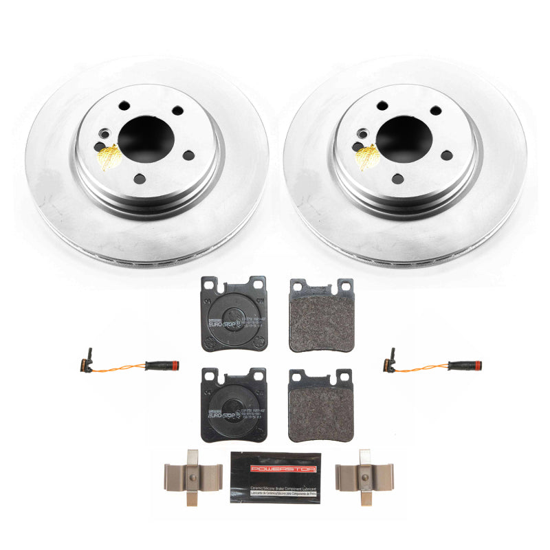 Power Stop 02-04 Mercedes-Benz C32 AMG Rear Euro-Stop Brake Kit Brake Kits - OE PowerStop
