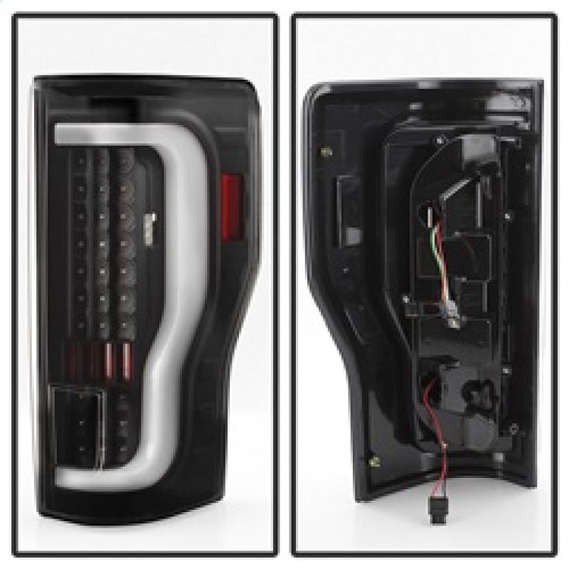 xTune 17-18 Ford F-250 Super Duty (Excl LED Models) LED Tail Lights - Black (ALT-ON-FS17-LBLED-BK) Tail Lights SPYDER