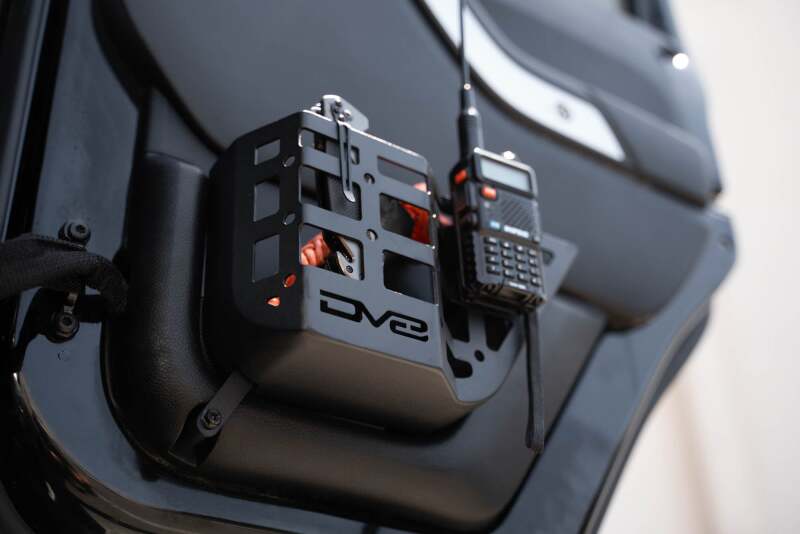 DV8 Offroad 11-18 Jeep Wrangler JK 4 Door Only Rear Door Pocket Molle Panels - Black Exterior Trim DV8 Offroad