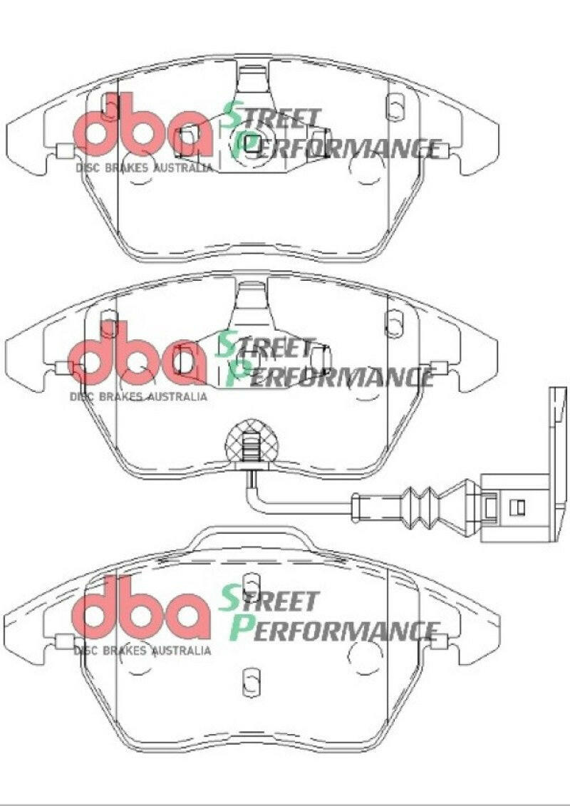 DBA 06-13 Volkswagen GTI (MkV/MkVI) SP Performance Front Brake Pads Brake Pads - Performance DBA