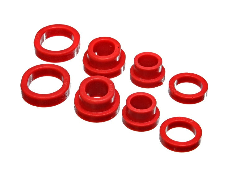Energy Suspension 95-03 Nissan Maxima Red Motor Subframe Bushing Set - front lower (Must reuse all m Bushing Kits Energy Suspension