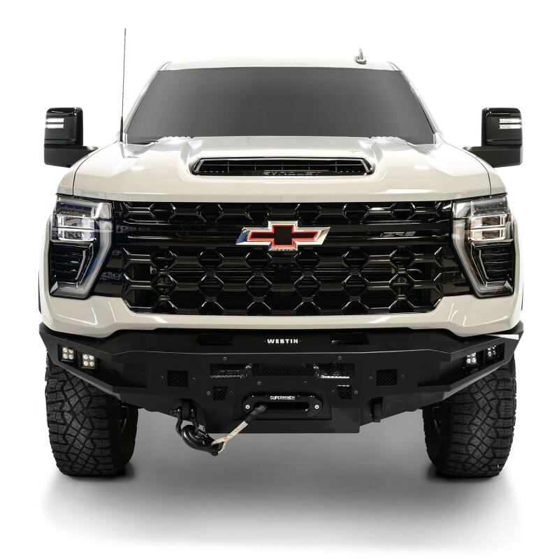Westin 2024+ Chevrolet Silverado 2500/3500 Pro-Series Front Bumper - Textured Black Bumpers - Steel Westin