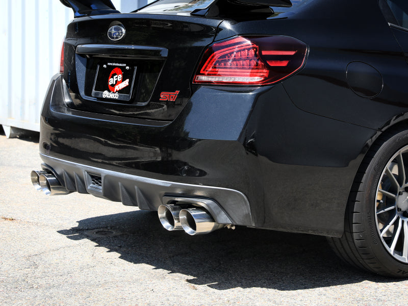 aFe Subaru WRX/STi 15-21 H4-2.0/2.5L Takeda 3in to 2-1/2in Stnlss Cat-Back Exhaust w/ Polished Tip Catback aFe