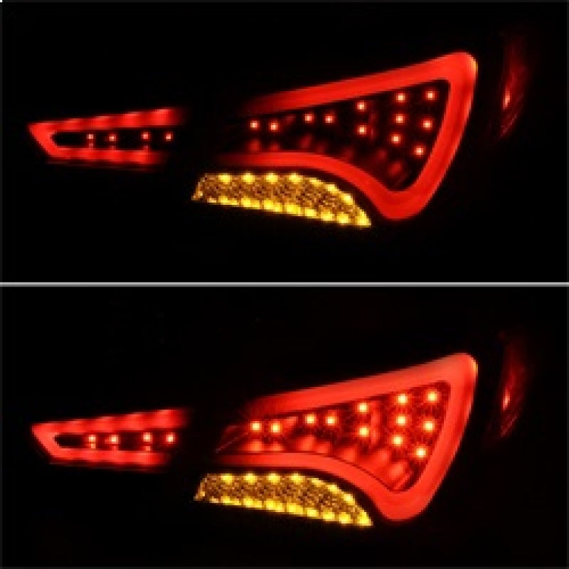 Spyder Hyundai Sonata 11-13 LED Tail Lights Light Bar Black ALT-YD-HYSON11-LED-BK Tail Lights SPYDER