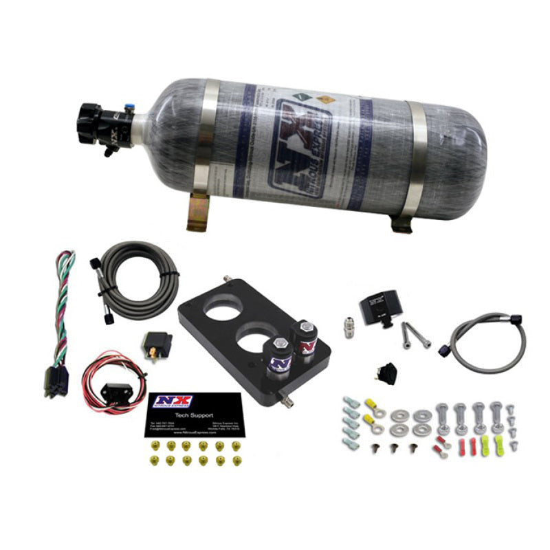 Nitrous Express 05-10 Ford Mustang 4.6L 3 Valve Nitrous Plate Kit (50-150HP) w/12lb Bottle Nitrous Systems Nitrous Express