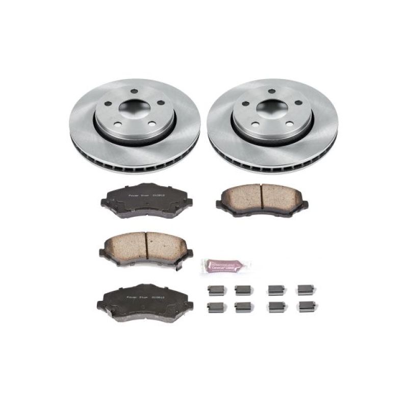 Power Stop 07-17 Jeep Wrangler Front Autospecialty Brake Kit Brake Kits - OE PowerStop