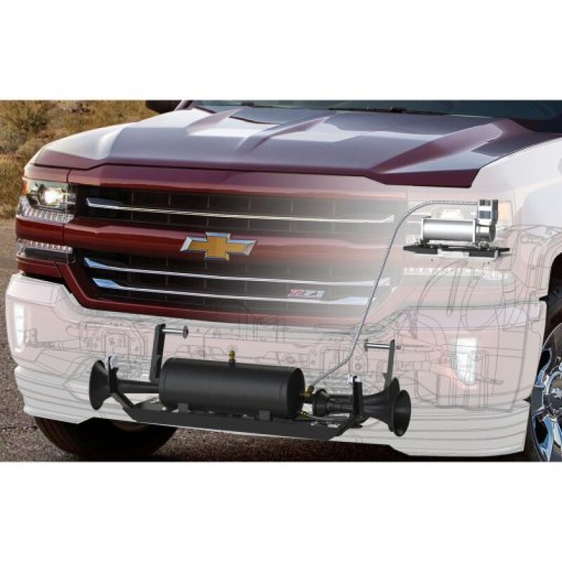 Kleinn 07-13 Chevrolet Silverado/ Sierra Onboard Air System w/ Model 230 Horns Horns Kleinn Air Horns