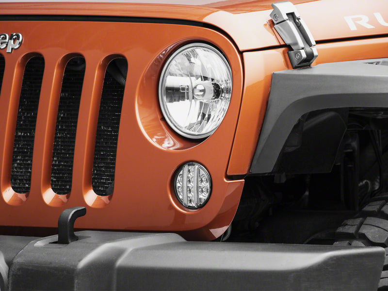 Raxiom 07-18 Jeep Wrangler JK Axial Series LED Front Turn Signals- Clear Lights Corner Raxiom